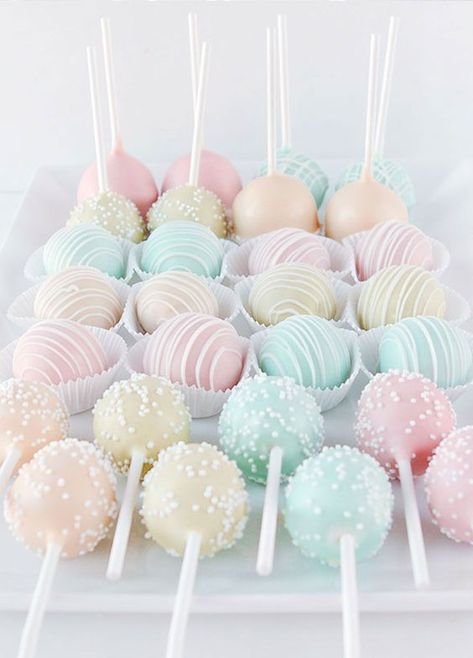 The Table, Cake Pops, Frosting, Pastel, Dessert, Cake, Pink, White