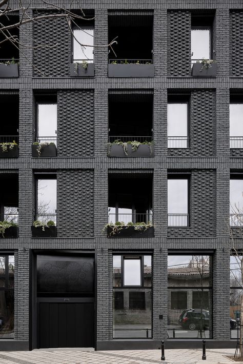 Gallery of Mia Dorcol Apartments / Zabriskie Studio - 3 Apartment Exterior, Brick Cladding, Brick Detail, Facade Architecture Design, Contemporary Building, Stone Facade, Brick Architecture, Brick Facade, Commercial Architecture