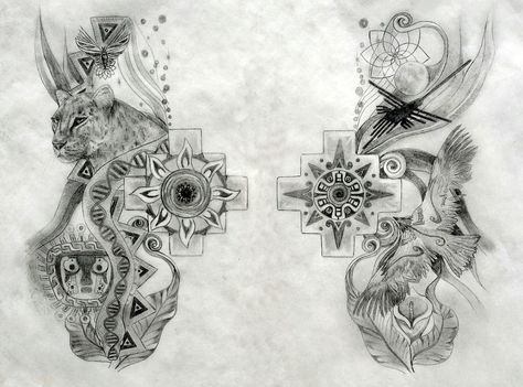 Marriage of Divinity – A Walk Between Worlds Inca Sacred Tattoo Designs | Tania Marie Moth Symbolism, Peru Tattoo, Sacred Tattoo, Mayan Tattoos, Wiccan Tattoos, Inca Tattoo, American Indian Tattoos, Mayan Symbols, Norse Symbols