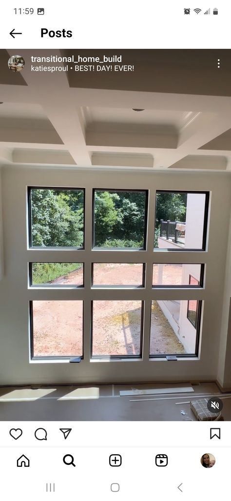 Drywall Window Casing, Drywall Wrapped Windows, Drywall Return Window, Window Layout, Barn Windows, Drywall Finishing, Cabin Living Room, Side Road, Window Casing