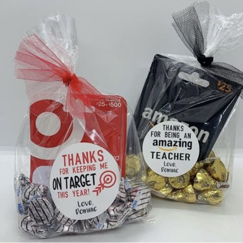 Staff Appreciation Gifts Cricut, Teacher Small Gifts, Infant Teacher Gifts Ideas, Appreciation Baskets Ideas, New Daycare Teacher Gift, Thank You Gifts For School Staff, Teacher Goodie Bags Appreciation Gifts, Small Appreciation Gifts For Teachers, Valentine Gifts For Work