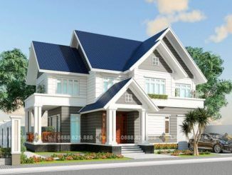 This single-storey house design is budget-friendly yet cozy and chic - Cool House Concepts Blue Metal Roof Houses Color Combos, Metal Roof Houses Color Combos, Metal Roof Houses, Triangle House, Cool House, House Plans Mansion, Blue Roof, Two Storey House, Roof Colors