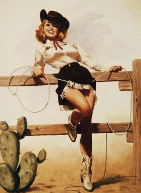 Cowgirl Vintage, Arte Pin Up, Pin Up Girl Vintage, Pinup Art, Cowgirl Art, Cowboy Party, Pony Party, Vintage Cowgirl, Western Girl