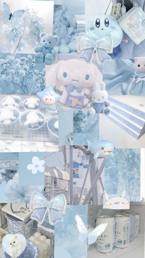 Cute Blue Preppy Wallpapers, Light Pastel Blue Aesthetic, Pastel Blue Aesthetic Wallpaper Collage, Light Blue Aesthetic Wallpapers, Blue And White Asthetics Wallpaper, Blue Cottage Core Wallpaper, Cute Wallpapers Blue Pastel, Soft Wallpaper Aesthetic Pastel Blue, Wallpapers Aesthetic Blue Pastel