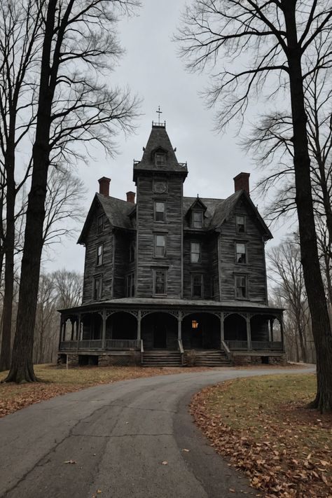 Ghostly Encounters: Tour Connecticut’s Most Haunted Places Haunted House Photos, Haunted House Photography, What We Do In The Shadows House, Haunted House Facade, Haunted House Exterior, Victorian Haunted House, Haunted House Aesthetic, Spooky Buildings, Ghost Mansion