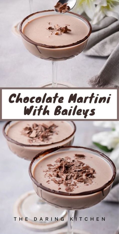 Baileys Drinks, Cocktail Vodka, Baileys Recipes, Liquor Recipes, Chocolate Martini, Yummy Alcoholic Drinks, Chocolate Liquor, Liquor Drinks, Boozy Drinks