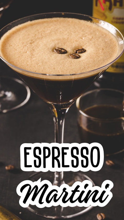 This espresso martini recipe is just what you need to elevate your next gathering or unwind after a long day. With its bold coffee flavor, a hint of sweetness from coffee liqueur, and a silky finish, it’s a cocktail that will impress your guests and satisfy your caffeine cravings. Make Ahead Espresso Martini, Stok Espresso Martini, Expresó Martini Recipe, Espresso Martini Without Espresso, Nespresso Espresso Martini, Cappuccino Martini Recipe, Coffee Martini Recipe Cocktails, Starbucks Espresso Martini, Sweet Espresso Martini