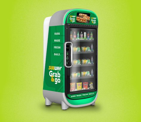 Food Vending Machines, Subway Sandwich, Smart Fridge, Food Chains, Meat Slicers, Sliced Meat, Ingredient Substitutions, Vending Machines, Fast Food Chains