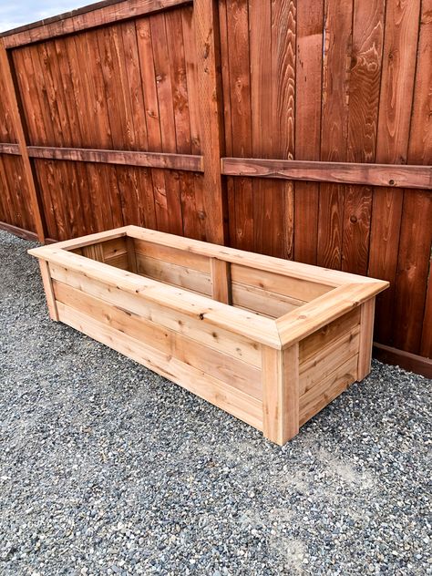 Flower Beds Diy, Cedar Planter Boxes, Building A Raised Bed, Diy Cedar Planter Box, Wood Garden Beds, Raised Flower Bed, Elevated Garden, Wooden Raised Garden Bed, Wooden Garden Bed