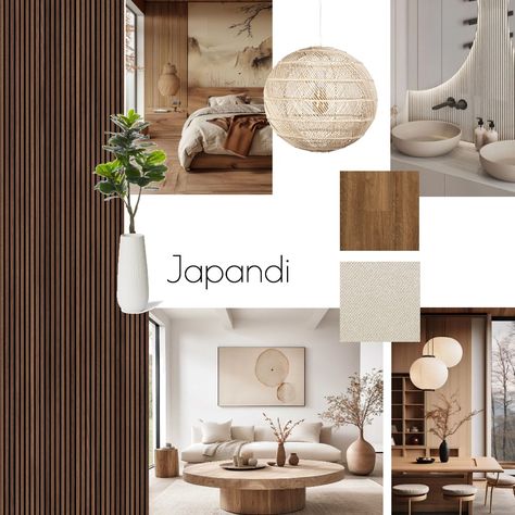 Interior Decorating Mood Board, Japandi Decorative Objects, Japandi Style Decor, Rattan Decor Interior Design, Moodboard Product Design, Home Mood Board Interior Design, Mood Board Japandi, Magnolia Interior Design, Japandi Diy