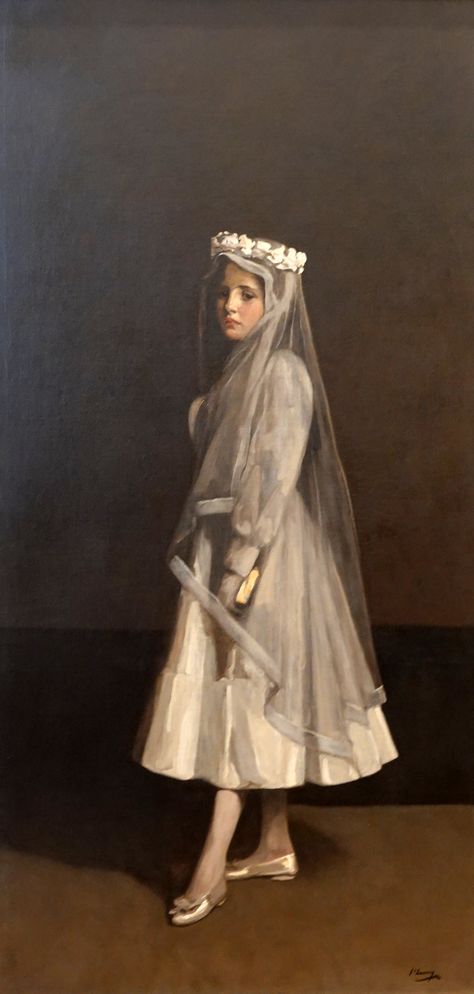 Her First Communion-1902-by John Lavery-National Museum-Du… | Flickr White Dress Painting, Pastels Portrait, John Lavery, National Gallery Of Ireland, Carl Spitzweg, Irish Painters, Antoine Bourdelle, James Mcneill Whistler, Holy Communion Dresses