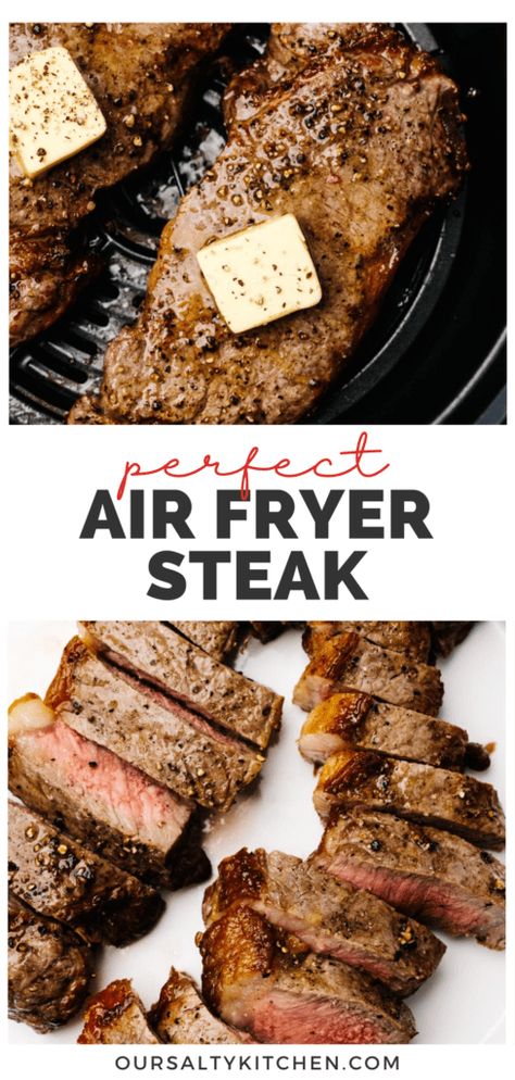 Natashas Kitchen Recipes Air Fryer, Steak Airfryer Recipe, Air Fryer Steak Videos, Frozen Meat In Air Fryer, Beef Airfryer Recipe, Tritip In The Air Fryer, How To Cook Steak In The Airfryer, Steak In The Airfryer, Airfryer Meat Recipes