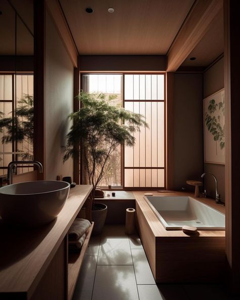 Zen Acosts 🪭 EP IV: Bathroom Variations #japan #takayama #zen #zenart #archidaily #archlovers #archlovers #deezen #sustainabledesign… | Instagram Bathroom Zen, Zen Interior Design, Japanese Bathroom Design, Spa Inspired Bathrooms, Modern Japanese Interior, Japanese Bathroom, Japan Interior, Japandi Interior Design, Zen Interiors