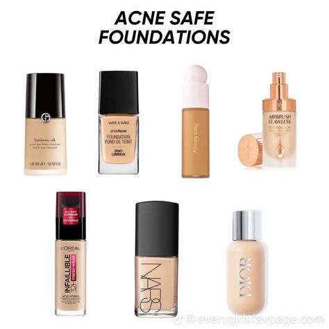 Acne Safe Foundation, Acne Foundation, Best Blush Brush, Order To Apply Makeup, Brown Smokey Eye Makeup, Smokey Eye Makeup Look, Smokey Eye For Brown Eyes, Makeup Board, Best Eyeliner