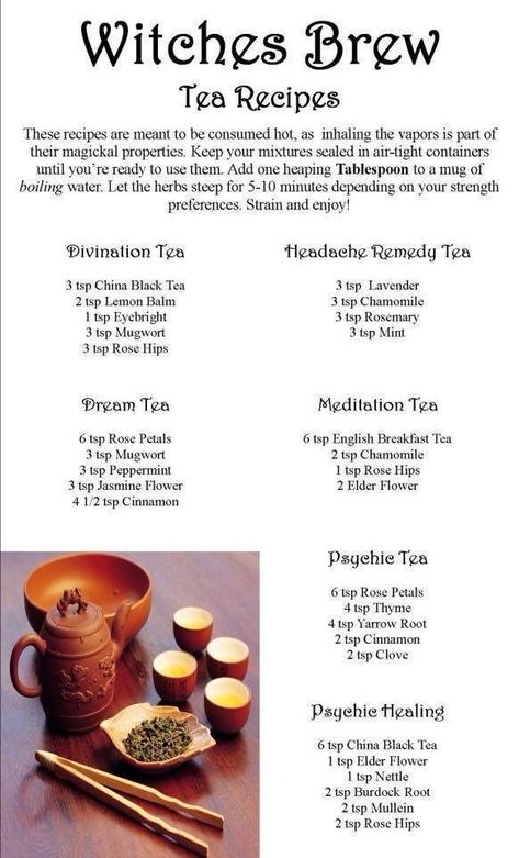 Tea Blends Recipes, Kitchen Witch Recipes, Brew Tea, Healing Tea, Green Witchcraft, Magia Das Ervas, Herbal Teas Recipes, Magic Herbs, Kitchen Witchery