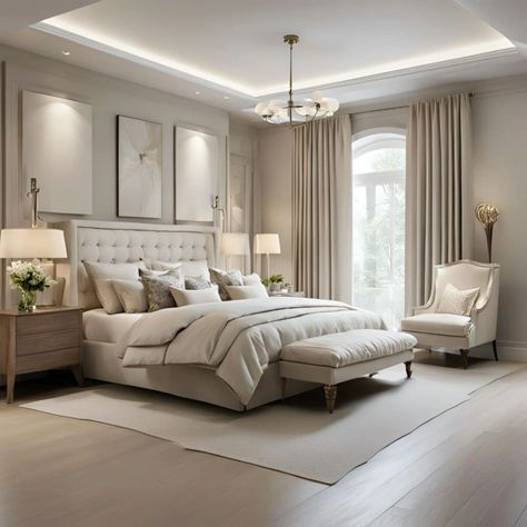 Transform your sleep space into a sanctuary of modern luxury with these elegant bedroom designs. From sleek furniture to sumptuous textures, discover the perfect blend of comfort and sophistication. Follow for inspiration on how to create a stylish and serene bedroom retreat.#ModernLuxury #BedroomGoals #InteriorDesign #LuxuryLiving #HomeDecor #DreamBedroom #BedroomInspo #ChicInteriors #ContemporaryDesign #InteriorInspiration Skill List, Bedroom Primary, Bedroom Inspirations Master, Elegant Bedroom Design, Neutral Bedroom Decor, Bed Bedroom, Neutral Bedroom, Primary Bedroom, Design Master