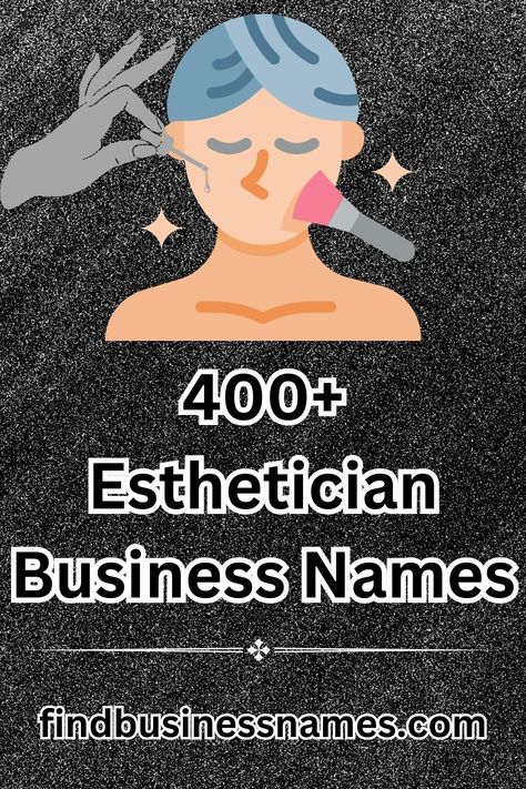 Discover unique and catchy names for your esthetician business! 💅💼 Get inspired with our curated collection of names that exude beauty and professionalism. From elegant and sophisticated to fun and trendy, find the perfect name that captures your brand's essence. #EstheticianBusiness #NameInspiration ✨👩‍🔬#EstheticianBusinessNames #BeautyInspiration #BusinessIdeas #BeautyBranding Unique Esthetician Business Names, Esthetician Salon Names, Beauty Business Names Ideas Inspiration, Names For Esthetician Business, Esthetician Business Names Ideas, Esthetician Brand Name Ideas, Cosmetic Names Ideas Business, Instagram Names For Estheticians, Esthetics Business Names