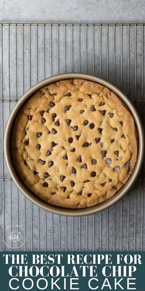 Choc Chip Cake Recipe, Birthday Cake Chocolate Chip Cookies, Chocolate Chip Cookie Sheet Cake, Chocolate Chip Cake Cookies Recipes, Brookie Birthday Cake, Best Chocolate Chip Cake Recipe, Chocolate Chip Cookie Cake Mix Recipe, Homemade Cookie Cake Easy, Chocolate Chips Cake