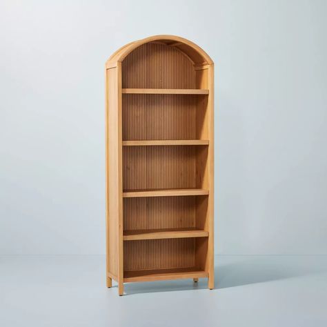 Arch Bookcase, Magnolia Furniture, Magnolia Collection, Hearth & Hand With Magnolia, Wood Arch, Hearth And Hand, Wood Veneer, Furniture Collection, Guest Bedroom