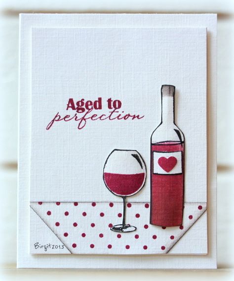 22 DIY Birthday Card Ideas to Help You Be Festive on the Cheap Harry Potter Birthday Cards, Wine Birthday Cards, Simple Birthday Cards, Candle Cards, Masculine Birthday Cards, Bday Cards, Birthday Wine, Cricut Cards, Birthday Cards For Men