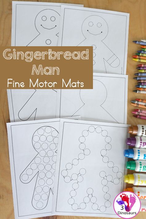 Gingerbread Man Story Activities Preschool, Gingerbread Man Prek Activities, Gingerbread Theme Preschool Lesson Plans, Gingerbread 5 Senses, Gingerbread Activities For Preschool Art, Gingerbread House Activities Preschool, Christmas Themed Fine Motor Activities, Gingerbread Taste Test Preschool, Gingerbread Theme For Preschool