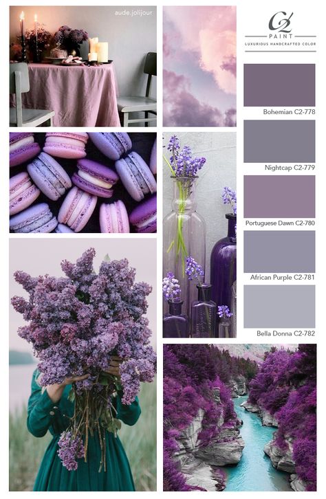 Oasis Decor, Birth Colors, Purple Color Schemes, Purple Color Palettes, Color Schemes Colour Palettes, Purple Paint, Desert Oasis, Room Color Schemes, Color Palette Design