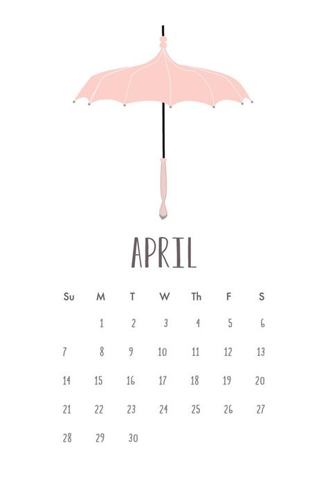 달력 디자인, Hello April, I Believe In Pink, Believe In Miracles, Under My Umbrella, Calendar Wallpaper, Pink Easter, Pink Spring, April Showers