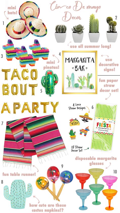 Taco Party Centerpieces, Taco Bout It Party, Taco Bout Love Centerpieces, Cinco En Mayo Party, Games For Mexican Themed Party, Taco Bout A Party Decorations, Taco Bar Themed Party, Couples Shower Fiesta Theme, Cinco De Drinko Party Ideas