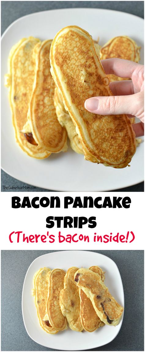 Bacon Pancake, Breakfast Pancakes Recipe, Pancakes Bacon, Bacon Pancakes, Suburban Mom, Pancakes And Bacon, Bacon Breakfast, Breakfast Meal, Pancakes Easy