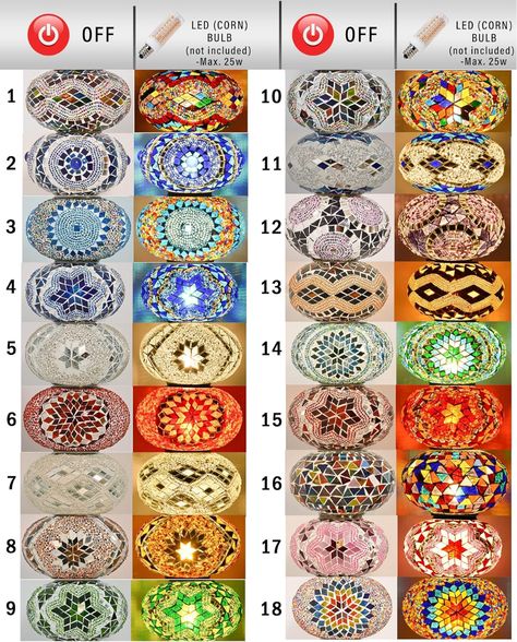 MOZAIST 70 Colors Options Replacement Turkish Lamp Globe, Handmade Moroccan Mosaic Ball, Big Size Lampshade - Table, Floor, Swan Neck, Fixture, Moon Shaped Stained Glass Lamps, Floor Lamps - Amazon Canada Mosaic Globe, Turkish Hanging Lamp, Swan Table, Globe Floor Lamp, Turkish Lamp, Turkish Mosaic Lamp, Turkish Lamps, Mosaic Lamp, Moroccan Mosaic