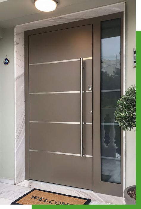 Modern Aluminum Doors Design, Modern Main Entrance Door Design, Aluminum Doors, Aluminum Front Door, Aluminum Door, Front Door Design Aluminium, Aluminium Door, Door Aluminium Design, Aluminium Main Door Design