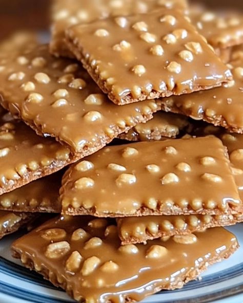 Caramel Peanut Ritz Cracker Treats: Ingredients: 1 sleeve of Ritz crackers (about 30 crackers) 1 cup sugar 1/2 cup butter 1/4 cup light corn syrup 1/2 cup sweetened condensed milk 1 teaspoon vanilla extract 1 cup salted peanuts, chopped Instructions: Prepare the Pan: Line a baking sheet with parchment paper or a silicone baking mat. Arrange the Ritz crackers in a single layer on the sheet. Make the Caramel: In a medium saucepan, combine sugar, butter, corn syrup, and sweetened condensed ... Cracker Treats, Butter Corn, Salted Peanuts, Ritz Cracker, Random Aesthetics, Ritz Crackers, The Ritz, Silicone Baking Mat, Easy Pasta Recipes