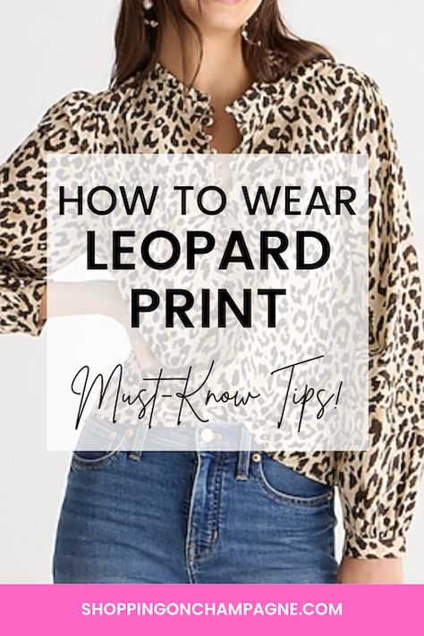 Animal Print Fashion 2023, Animal Print Clothes Womens Fashion, What Jewelry To Wear With Leopard Print, Animal Print Women Outfits, What Goes With Leopard Print, Animal Print Shirts For Women, Leopard Print Tops For Women, Leopard Blouse Outfit Jeans, Leopard Shirt Outfit Casual