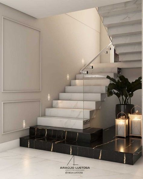 Landing Decor, Stair Railing Makeover, Staircase Interior Design, Staircase Design Modern, Stairs Design Interior, Stairs In Living Room, Living Room Decor Gray, Stair Remodel, Stairway Design