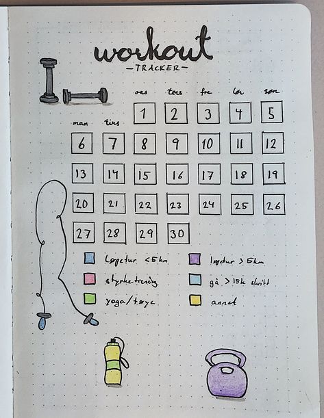 Monthly Bullet Journal cute simple easy workout tracker april draw doodle exercise Bullet Journal Work, Workout Tracker, Journal Cute, Penanda Buku, Bullet Journal Ideas Templates, Creating A Bullet Journal, Bullet Journal Mood Tracker Ideas, Bullet Journal Paper, Bullet Journal Tracker