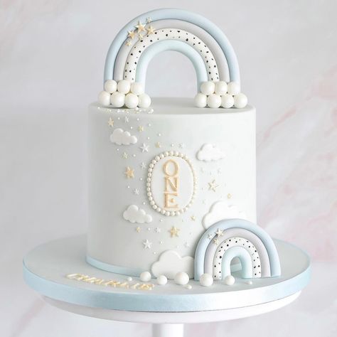 Cloud Theme Cake 1st Birthdays, Blue Cloud Cake, 1st Birthday Cake Boy Without Fondant, Baby’s First Birthday Cake, 1 Birthday Cake Boy, Baby Boy 1st Birthday Cake Ideas, First Birthday Cake Boy Simple, 1st Birthday Cake Boy Simple, Cake Designs For Baby Boy