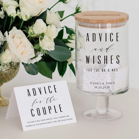 Book Jar, Wedding Reception Guest, Abbey Wedding, Wedding Guest Book Unique, Unique Vase, Future Wedding Plans, Cute Wedding Ideas, Guest Book Alternatives, Night Ideas