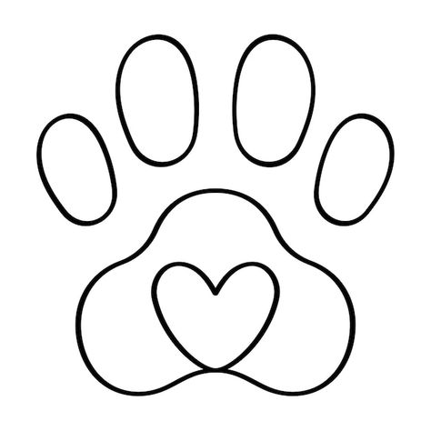 Free vector paw print heart doodle | Free Vector #Freepik #freevector #clipart #imprint #pet #paw Paw Print Doodle, Paw Print Heart, Heart Doodle, Iconic Photos, Vector Photo, Paw Print, Graphic Resources, Vector Images, Vector Free