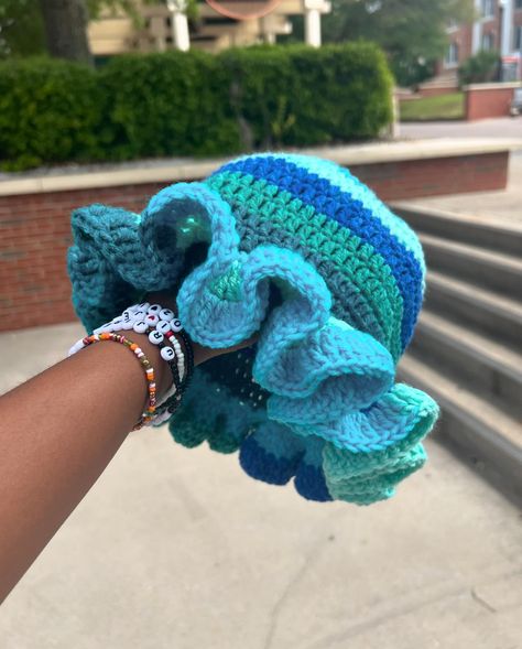 These hats are just too perfect! 😍 Come out to FAMU’s Set Friday to get yourself a Kendall Tai Design, just in time for the warm weather ☀️ It’s my last one of the semester! Can’t make it? Message me to place an order! 😊 Bucket hats are $35, ruffle hats are $45, and hats in the bin start at $15. Follow @kendalltaidesign for more. #crochet #crochetersofinstagram #crochetbuckethat #crochetrufflehat #crochetbeanie #crochetmarket #setfriday #famu #tallahassee Crochet Hat For Summer, Crochet Hat Design, Ruffle Hats Crochet, Crochet Hat With Ruffles, How To Crochet Bucket Hat, Ruffled Bucket Hat Crochet, Crochet Ideas Hat, Crotchet Ideas Projects Crafts, Crotched Hat