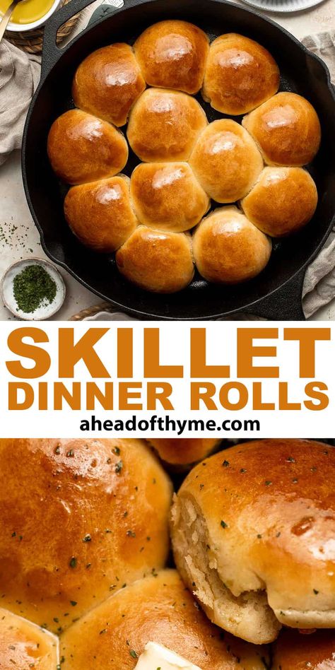 Skillet Dinner Rolls Skillet Dinner Rolls, Cast Iron Skillet Dinner, Cast Iron Skillet Recipes Dinner, Easy Skillet Dinner, Skillet Bread, Iron Skillet Recipes, Easy Skillet, Cast Iron Skillet Recipes, Homemade Dinner Rolls