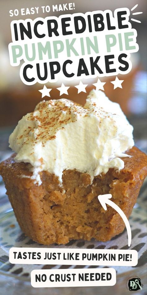 Crustless Pumpkin Pie Muffins, Baking Pie Pumpkins, Recipes With Pumpkin Pie Spice, Easy Pumpkin No Bake Recipes, What To Do With Pie Pumpkins, Pumpkin Pie In Muffin Tin, Pumpkin Pie Cupcakes Easy, Pumpkin Pie Muffins Easy, Pumpkin Puree Cupcakes