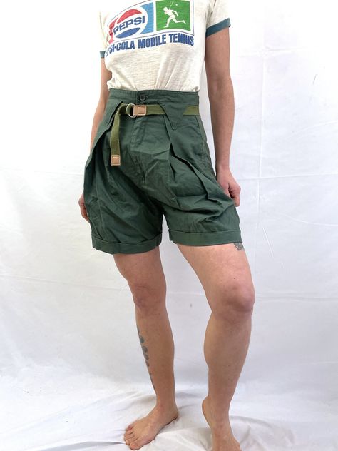 Olive green shorts