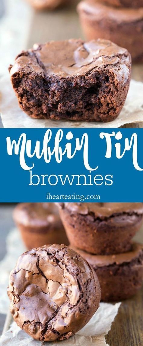 Muffin Tin Brownies, Mini Muffin Tin Recipes, Muffin Pan Recipes, Brownie Vegan, Weight Watcher Desserts, Cookie Dough Cake, Brownie Muffins, Dessert Oreo, Perfect Brownies