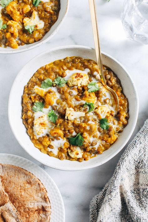 Roasted Butternut Squash Lentil Curry - Making Thyme for Health Butternut Squash Lentil, Butternut Squash Curry, Fall Meal, Butternut Squash Recipes, Lentil Curry, Lentil Recipes, Roasted Butternut Squash, Roasted Butternut, Squash Recipes