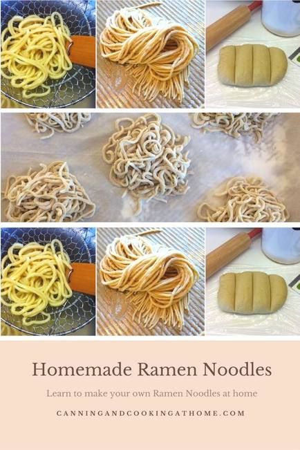 Ramen Homemade, Homemade Ramen Noodles, Noodle Recipes Homemade, Noodles Ramen, Homemade Egg Noodles, Homemade Pasta Recipe, How To Make Ramen, Homemade Ramen, Ramen Noodle Recipes