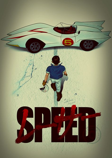 Speed Racer Akira Themed Poster Speed Racer Cartoon, Speed Racer Car, Akira Poster, Movie Poster Room, Motorcycle Poster, Motorcycle Posters, Speed Racer, Cars Movie, Automotive Art