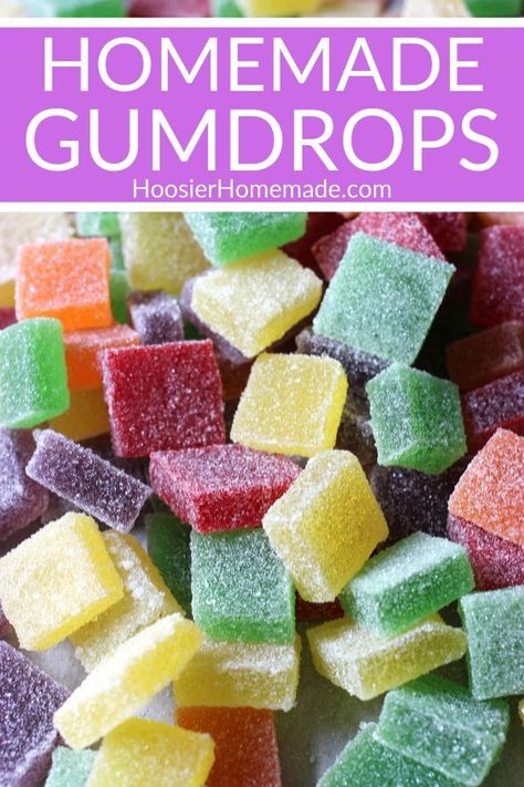 Jelly Candy Recipe, Homemade Gumdrops, Gumdrop Recipe, Drunken Desserts, Yummy Candy, Making Candy, Gummies Recipe, Gelatin Recipes, Jelly Candy