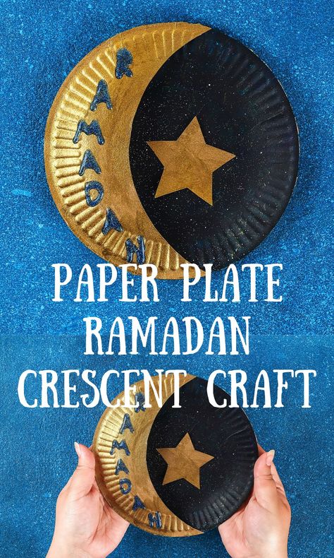 Ramadan Preschool, Painted Plate Ideas, Ramadan Craft, Eid Activities, Paper Plate Craft, Ramadan Celebration, Class Door, Lantern Craft, Ramadan Activities