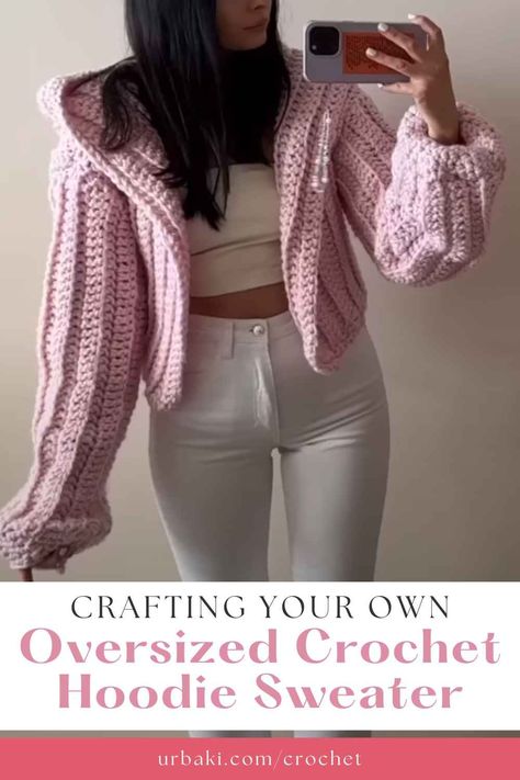 Get ready to level up your crochet skills and fashion game with our comprehensive tutorial on creating an oversized crochet hoodie sweater.There's nothing quite like the cozy embrace of a warm and comfortable hoodie, and when it's handmade by you, it becomes a truly special piece that exudes style and personality. In this introduction, we'll dive into the wonderful world of oversized crochet hoodie sweaters, exploring the techniques, tips, and tricks to help you craft your very own... Crochet Oversized Sweater Pattern Free, Oversize Crochet Sweater, Chunky Crochet Sweater, Gothic Crochet, Chunky Yarn Crochet Pattern, Hoodie Crochet, Crochet Pullover Pattern, Chunky Yarn Crochet, 2023 Crochet