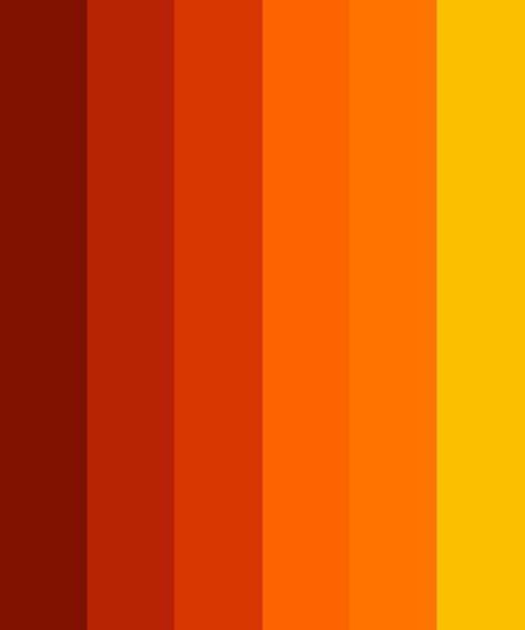 Fire Color Palette Fire Color Palette, Color Scheme Orange, Orange Palette, Hexadecimal Color, Orange Color Schemes, Fire Color, Orange Color Palettes, Color Palette Yellow, Red Colour Palette